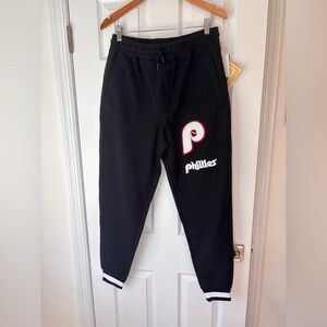 New Era Logo Select Philadelphia Phillies black jogger pants size large NWT